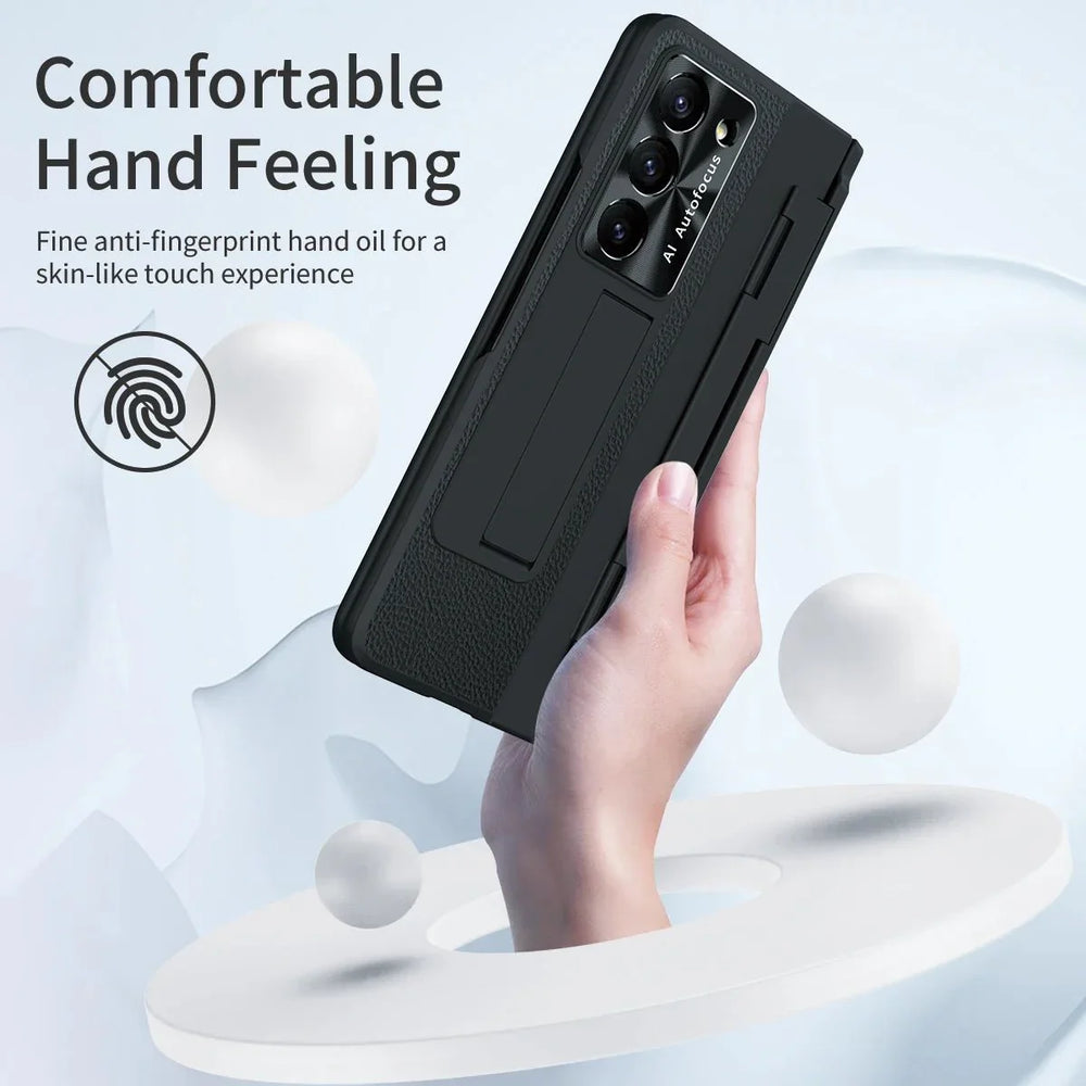 BEIPHONE™|Plating Leather Stand Case for Samsung Galaxy Z Fold 6