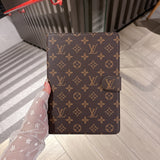 Luxury Monogram Leather iPad Case | Flip Folio + Kickstand + Card Slots