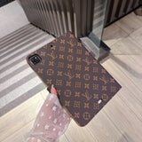 Luxury Monogram Leather iPad Case | Flip Folio + Kickstand + Card Slots