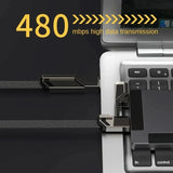 4-in-1 USB C Lightning Cable (2M): Fast Charging & Data Sync