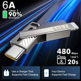 4-in-1 USB C Lightning Cable (2M): Fast Charging & Data Sync