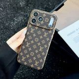 The Gold Edit - Luxury Monogram Leather iPhone Case