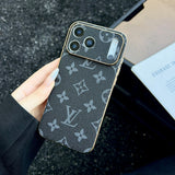 The Gold Edit - Luxury Monogram Leather iPhone Case