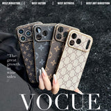 The Gold Edit - Luxury Monogram Leather iPhone Case