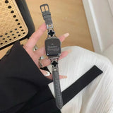 Metal Leather Strap for Apple Watch