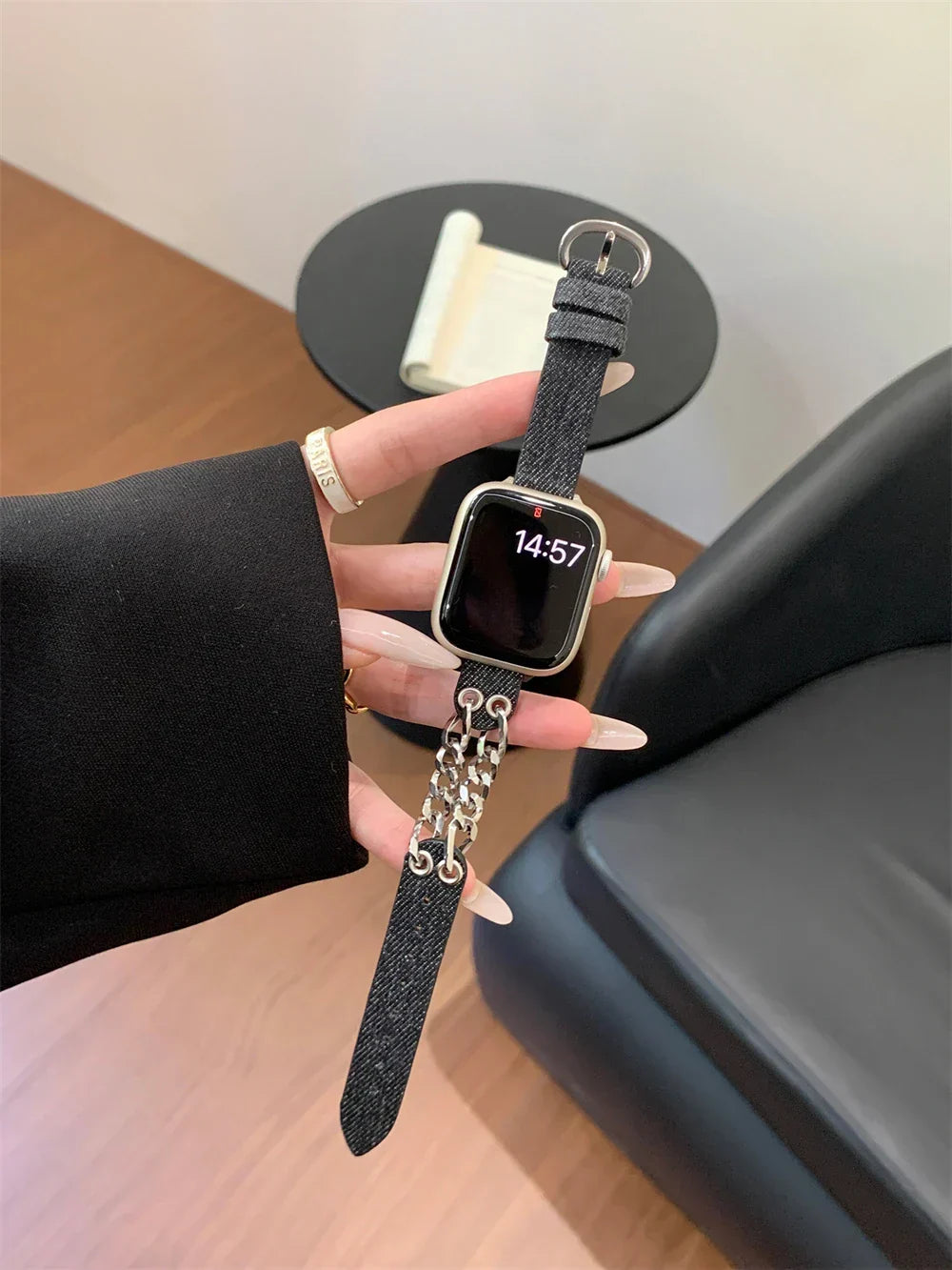 Slim Leather Strap For Apple Watch