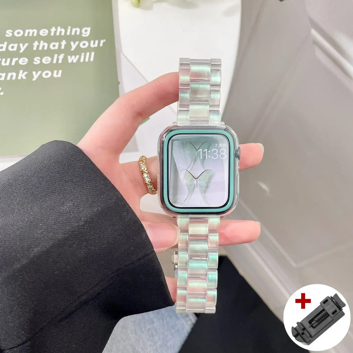 Resin Rainbow Strap for Apple Watch Series