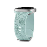 Floral Silicone Strap for Apple Watch