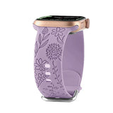 Floral Silicone Strap for Apple Watch