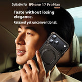 Genuine Leather MagSafe Armor iPhone 17 Case
