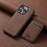 Leather Magnetic Case with Wallet For iPhone Series