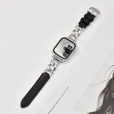 Metal Leather Strap For Apple Watch