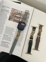 Slim Leather Strap For Apple Watch