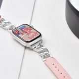 Metal Leather Strap For Apple Watch