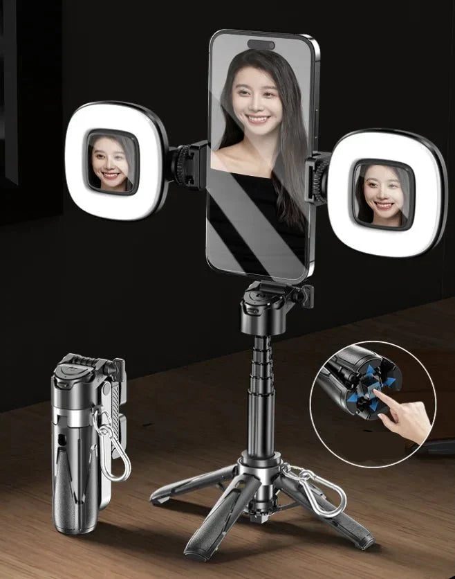 All-in-One Photovlog Mobile Camera for iPhone with Bluetooth Remote