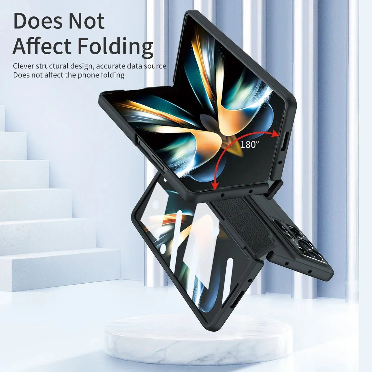 BEIPHONE™｜Plating Leather Stand Case for Samsung Galaxy Z Fold 6