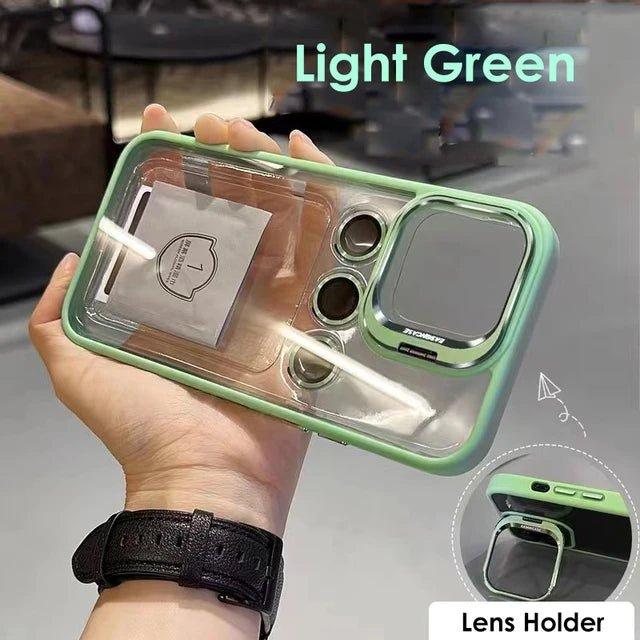 Metal Ring Lens Protector Phone Case for iPhone