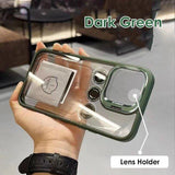 Metal Ring Lens Protector Phone Case for iPhone