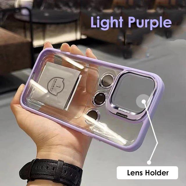 Metal Ring Lens Protector Phone Case for iPhone