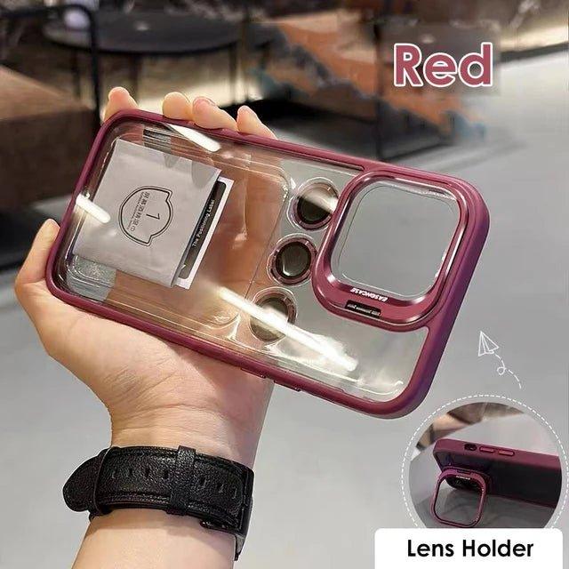 Metal Ring Lens Protector Phone Case for iPhone