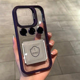 Metal Ring Lens Protector Phone Case for iPhone